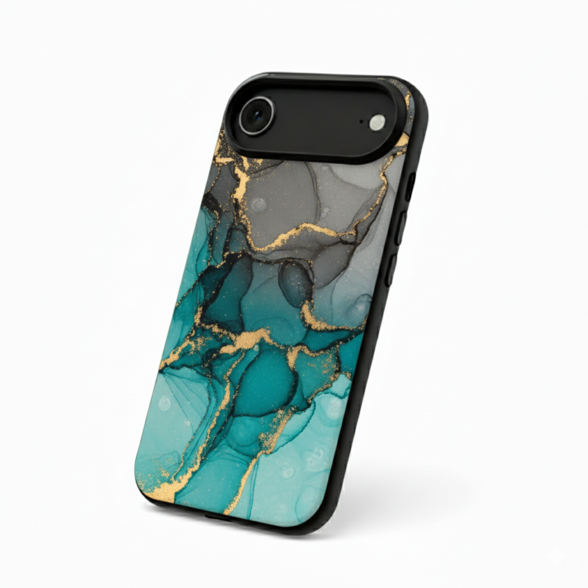Gold Glitter Marble iPhone Cover
