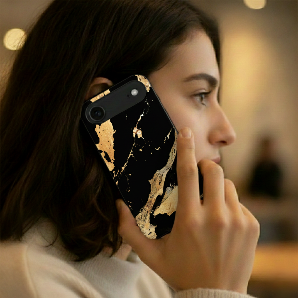 Black Marble Design iPhone Cover