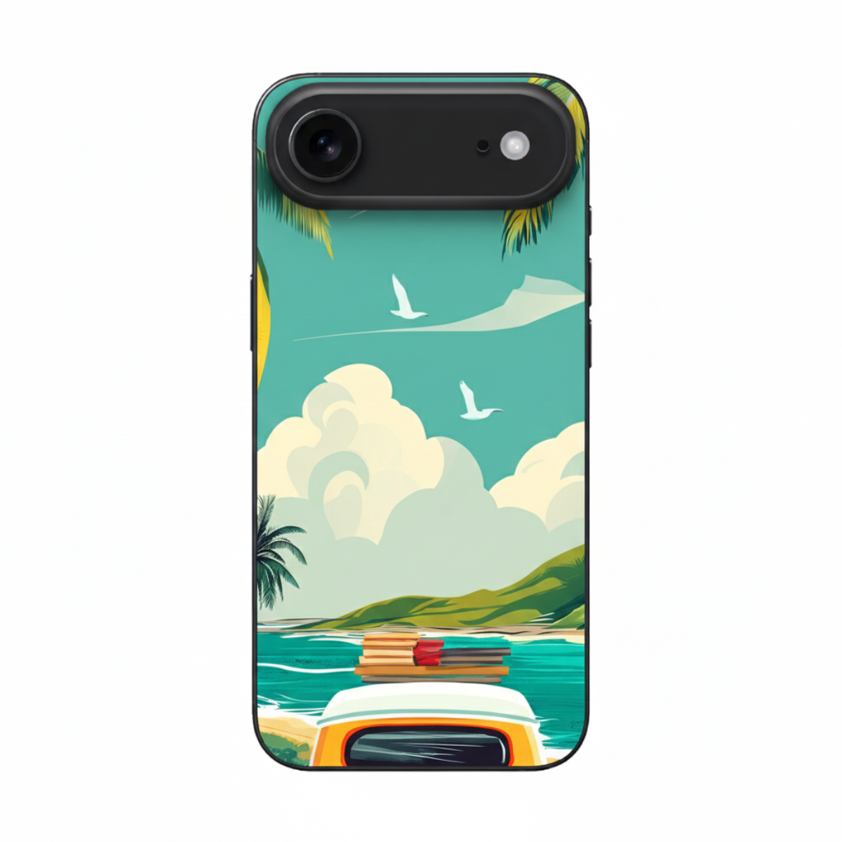 Retro Van in a Beach Cover, Durable and Lightweight