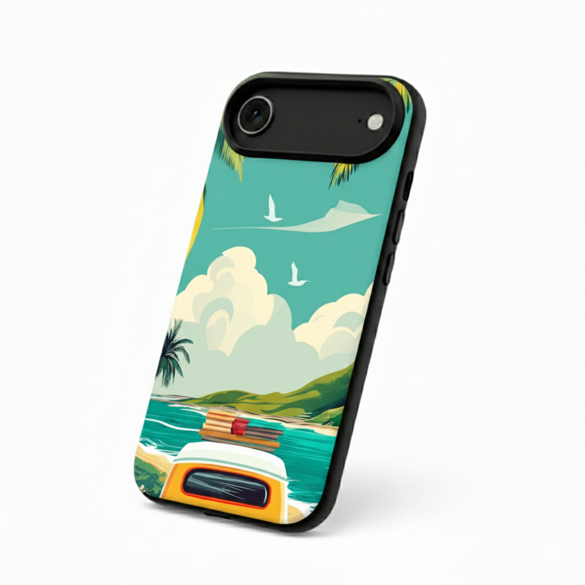 Retro Van in a Beach iPhone Cover