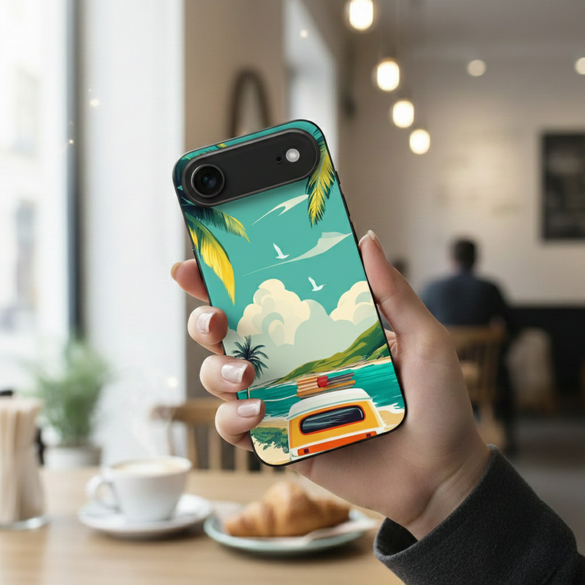 Retro Van in a Beach iPhone Cover