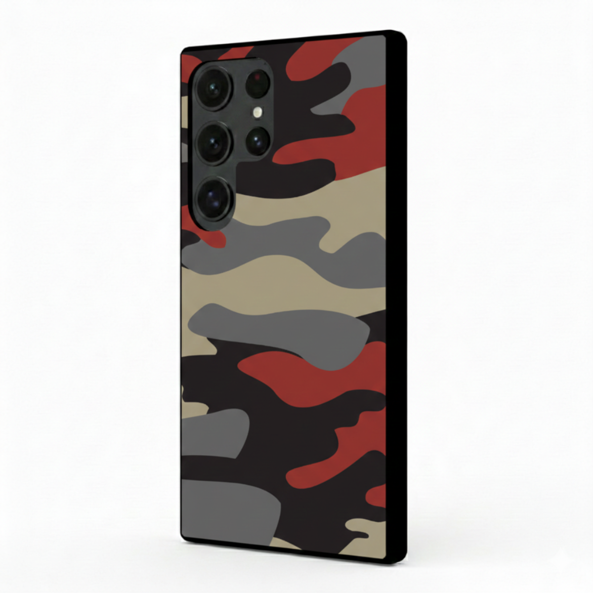 Red & Black Camo Samsung Phone Cover