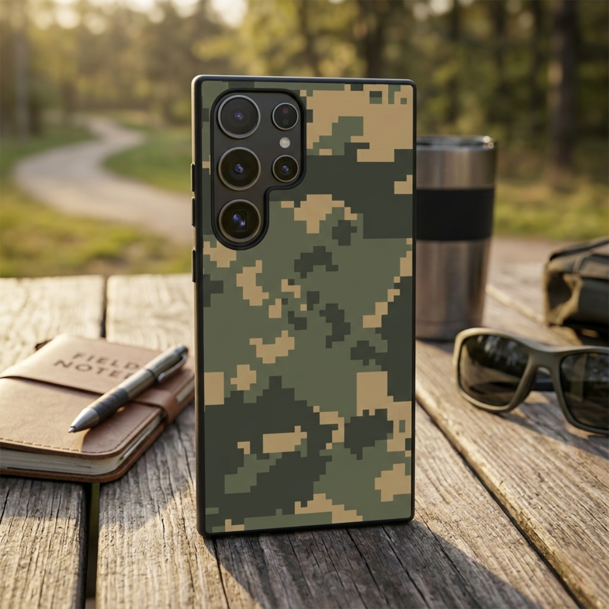 Green Camouflage Samsung Phone Cover