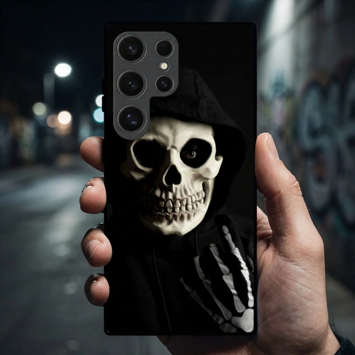 Scary Skeleton Samsung Phone Cover