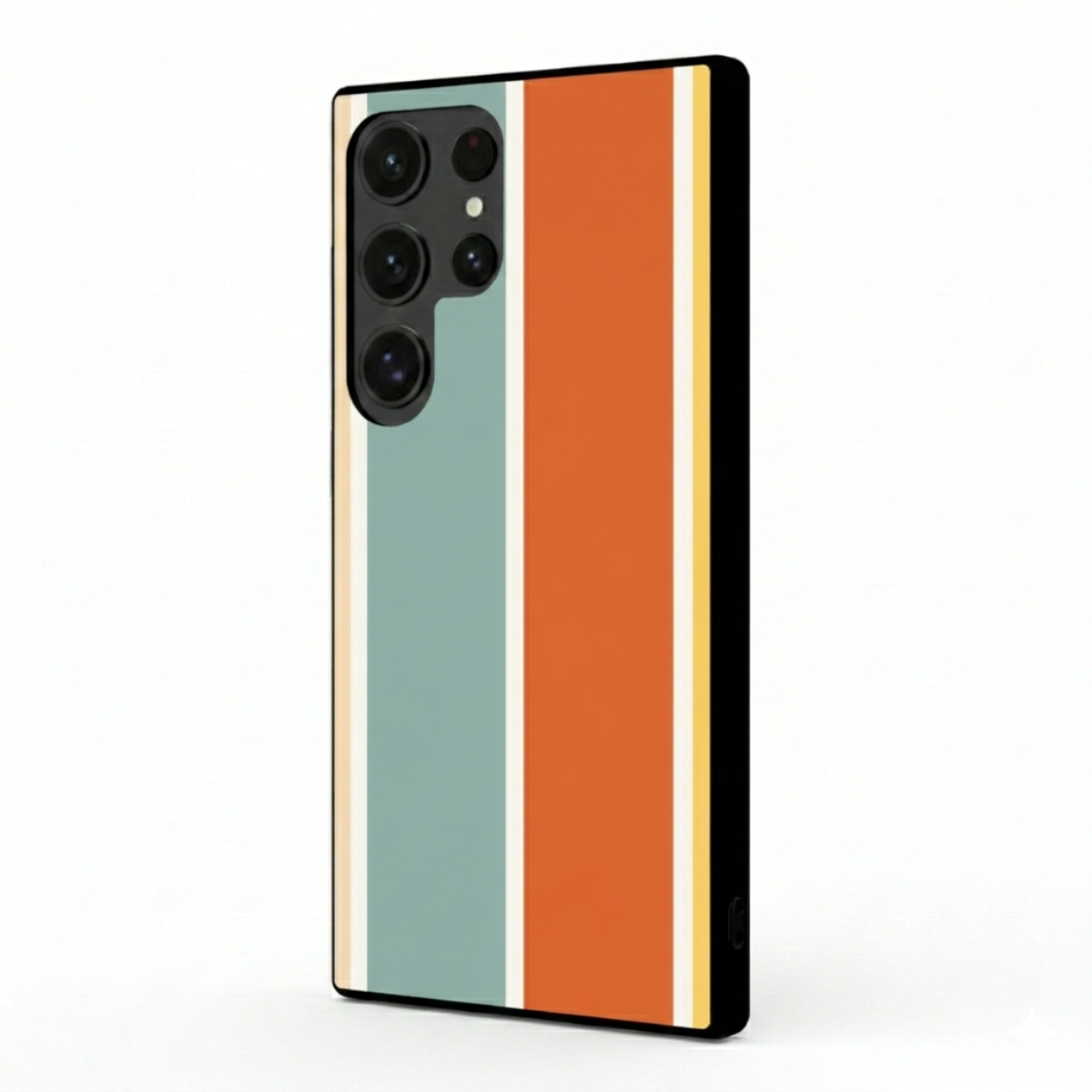 Blue & Orange Stripes Samsung Phone Cover