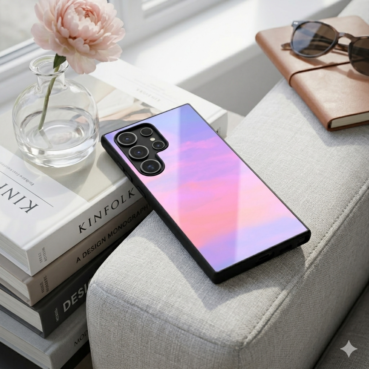 Sky Solid Samsung Phone Cover