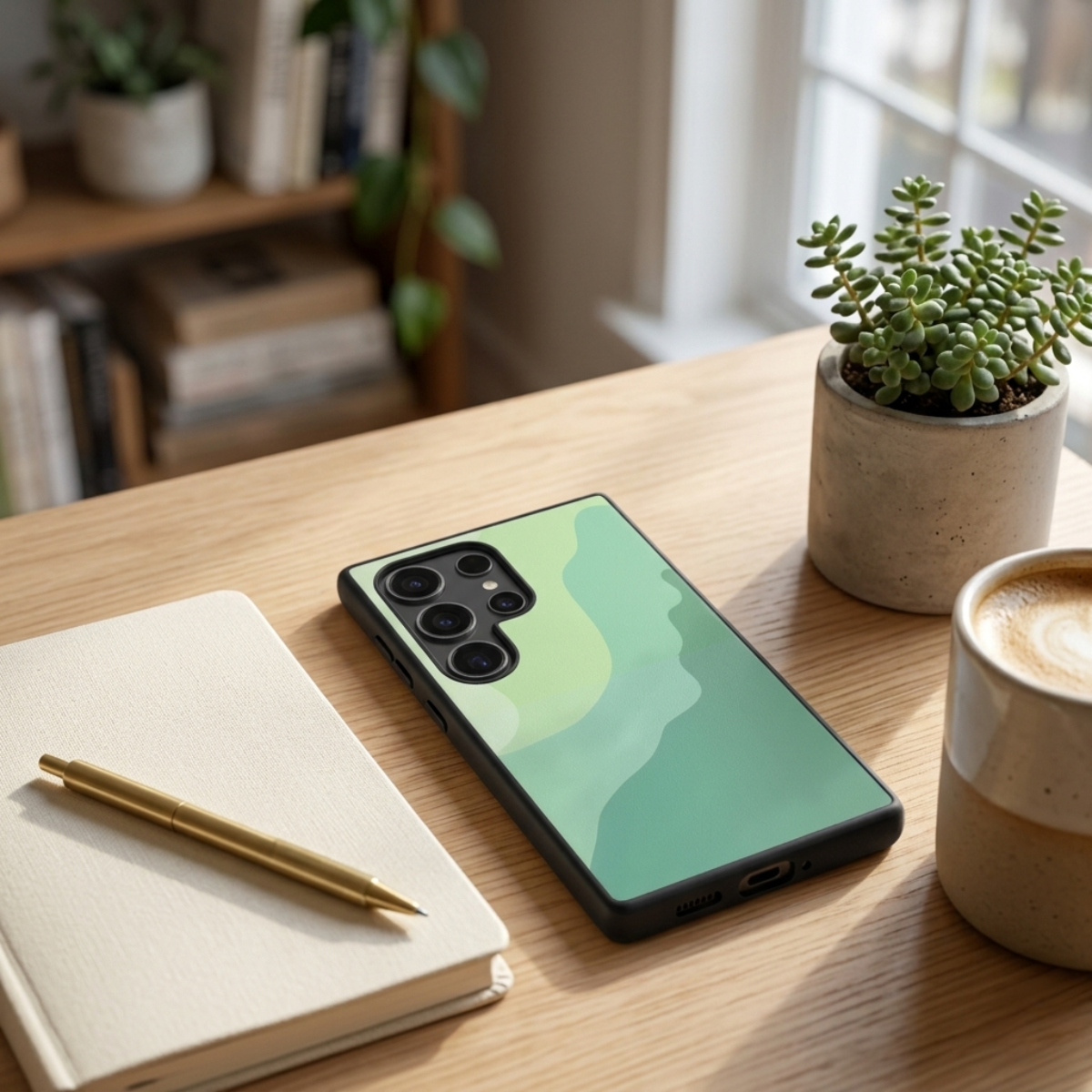 Mint Solid Samsung Phone Cover