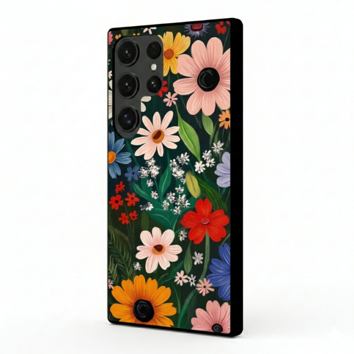 Colourful Floral Design Samsung Phone Cover