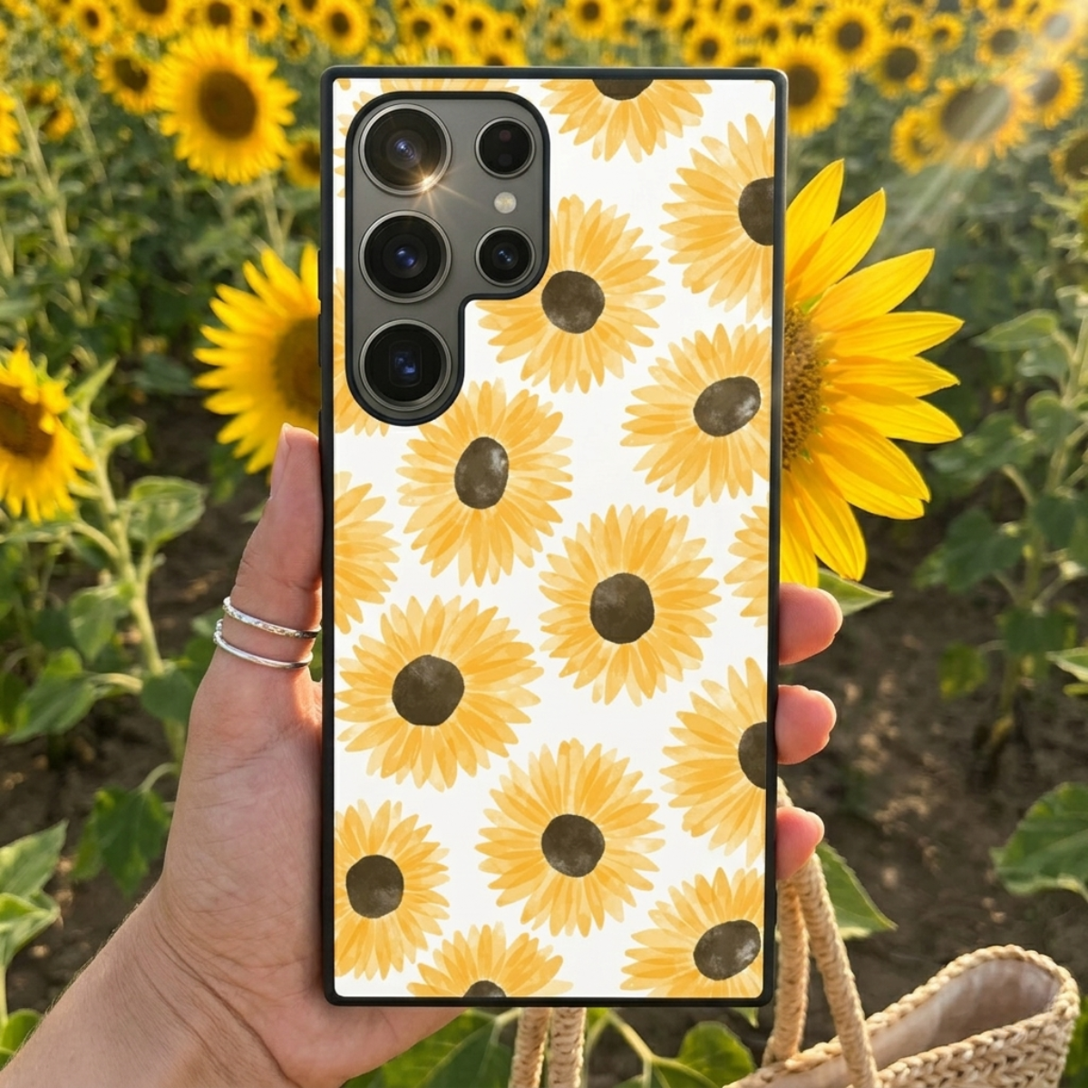 Bright Sunflower Samsung Phone Cover