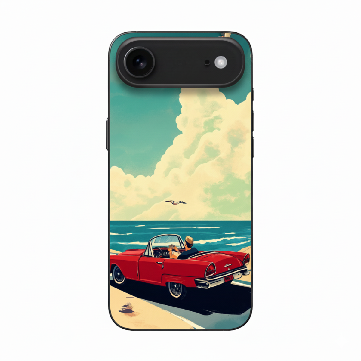 Retro Red Car Cover, Durable and Lightweight