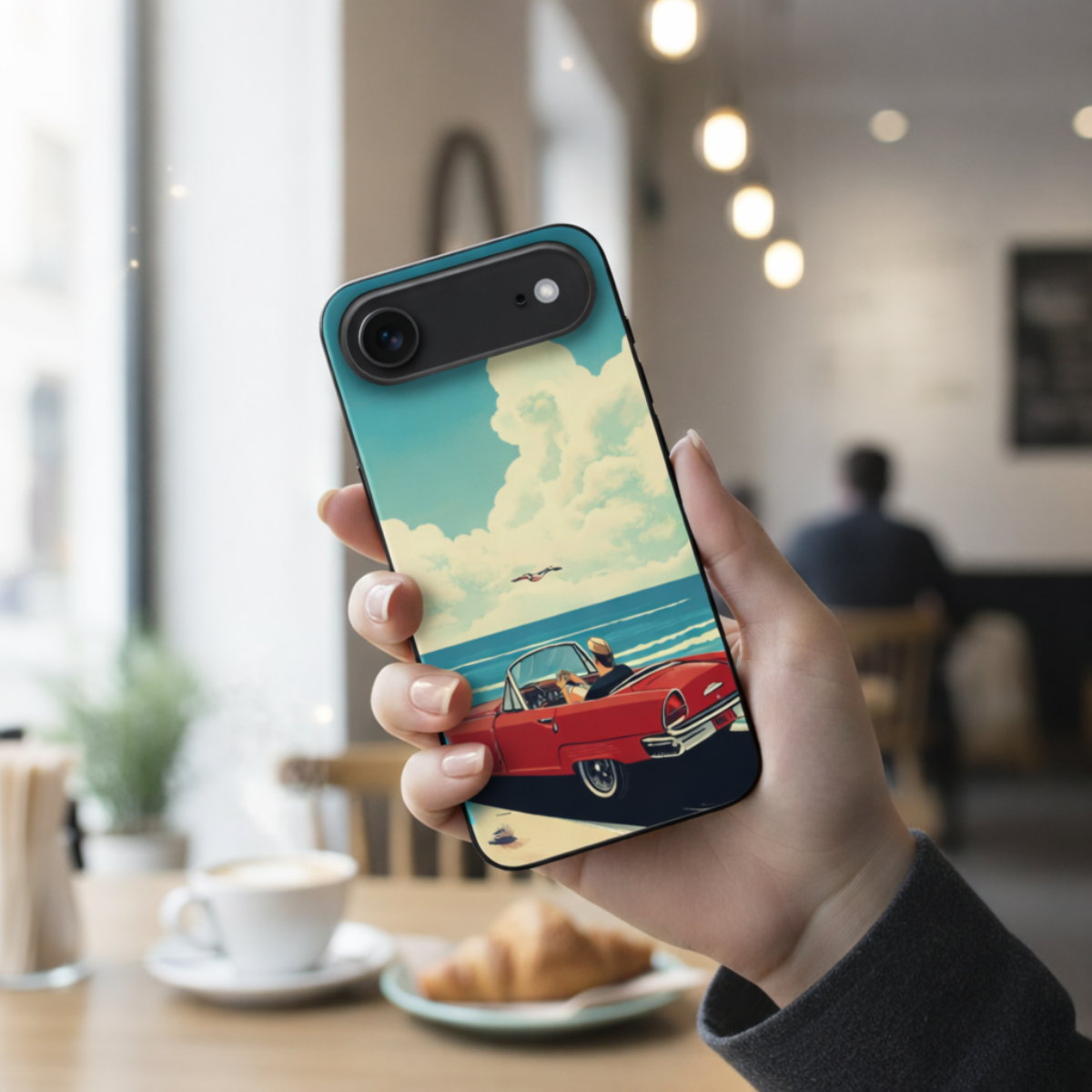 Retro Red Car iPhone Cover