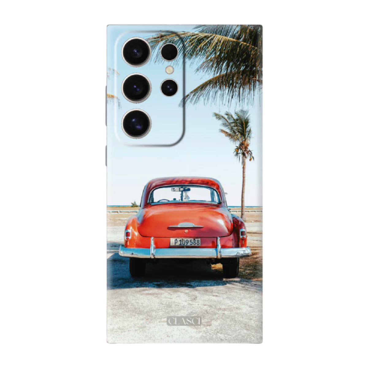Vintage Car Design Silicone Phone Case