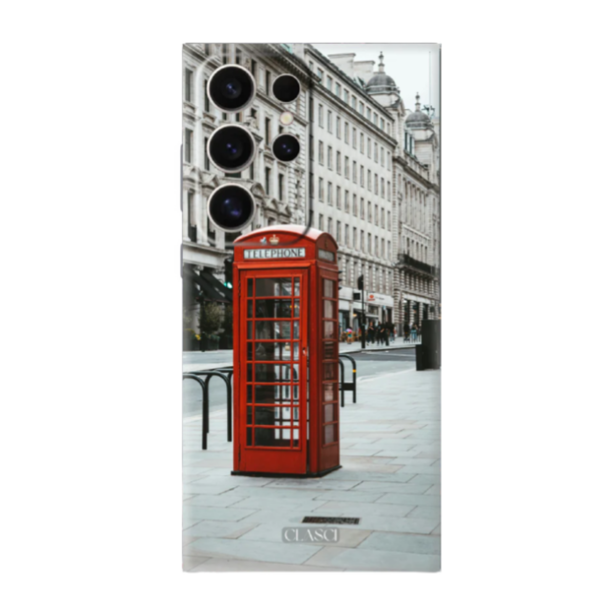 Vintage Telephone Booth Silicone Phone Case