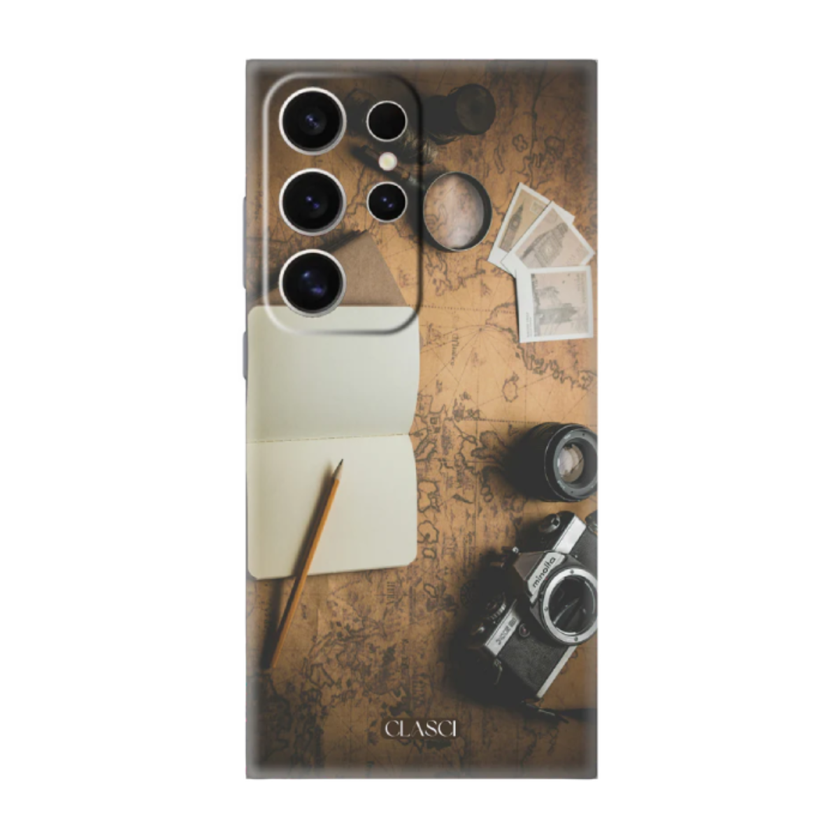 Vintage Travel Concept Silicone Phone Case
