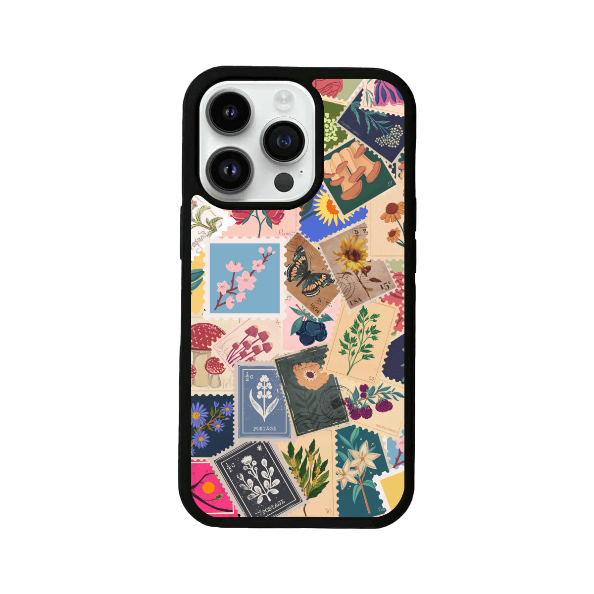 Vintage Floral Stamps Cover, Durable and Lightweight