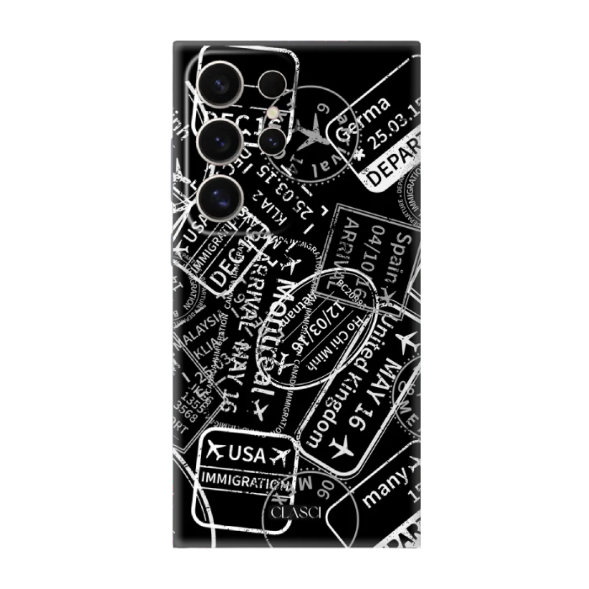 Visa Stamps Phone Cover, Slim and Lightweight
