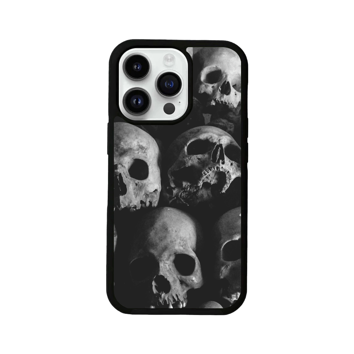 Death Skull Grim Reaper Glass Case