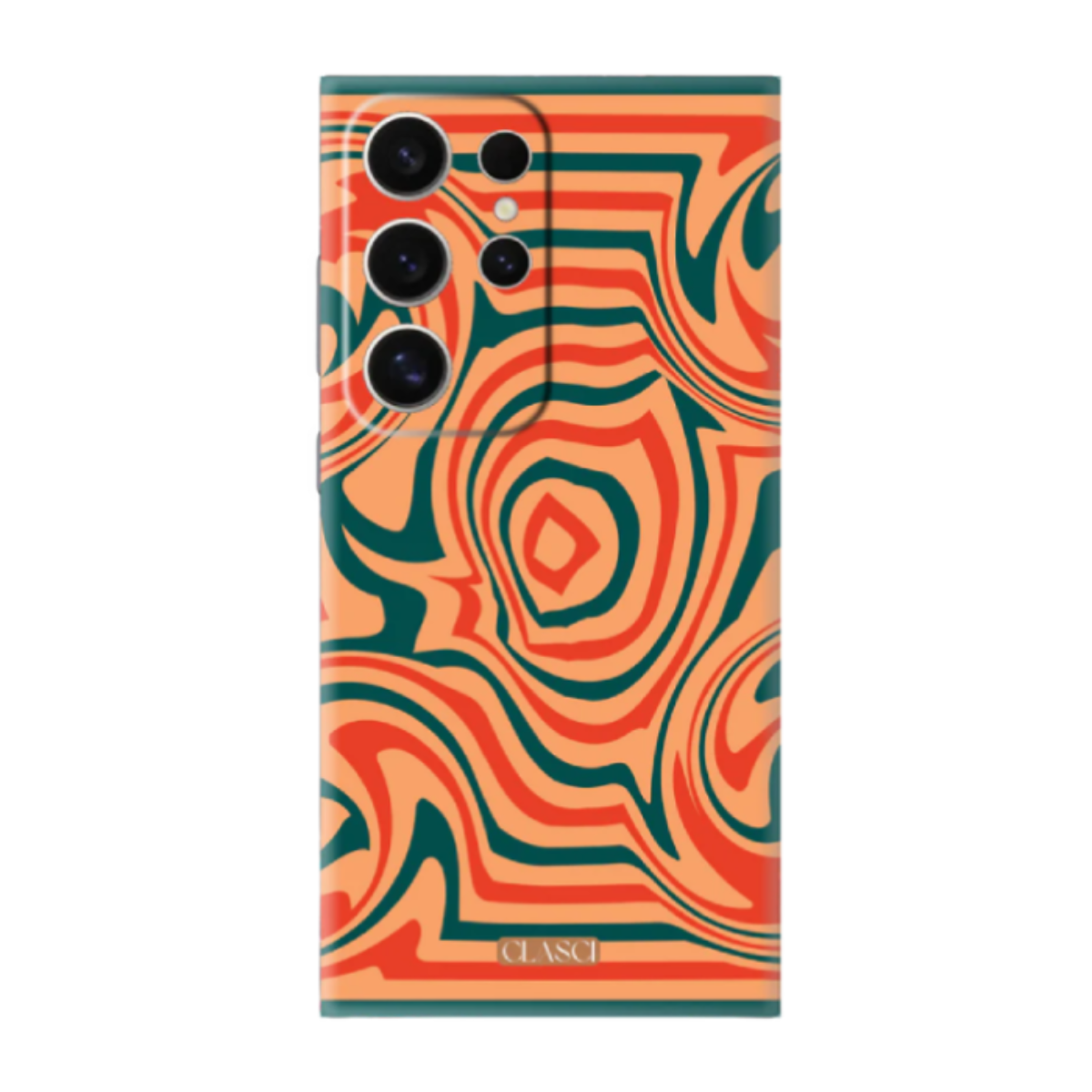 Wavy Swirl Pattern Silicone Phone Case