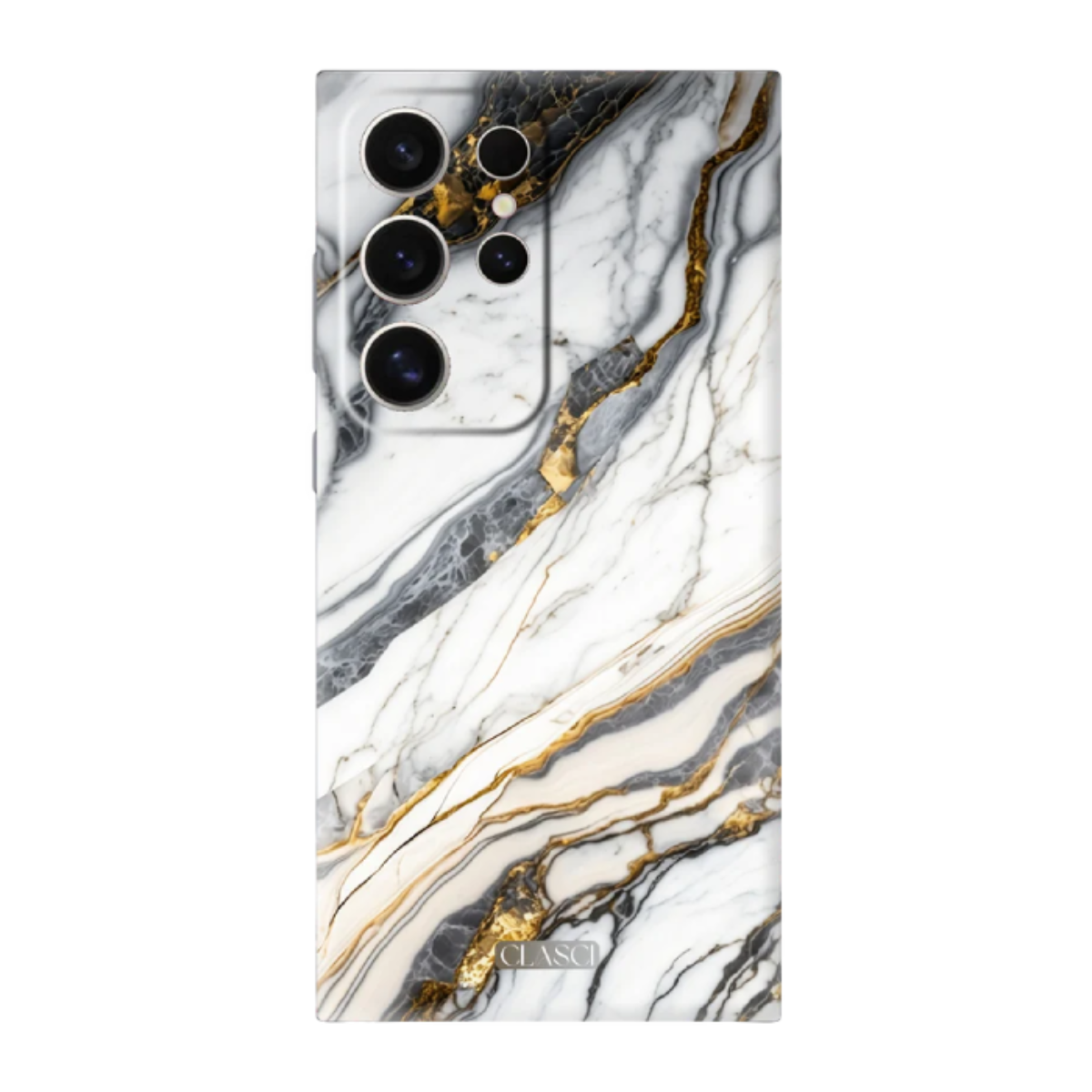 White Veins Phone Cover, Slim and Lightweight