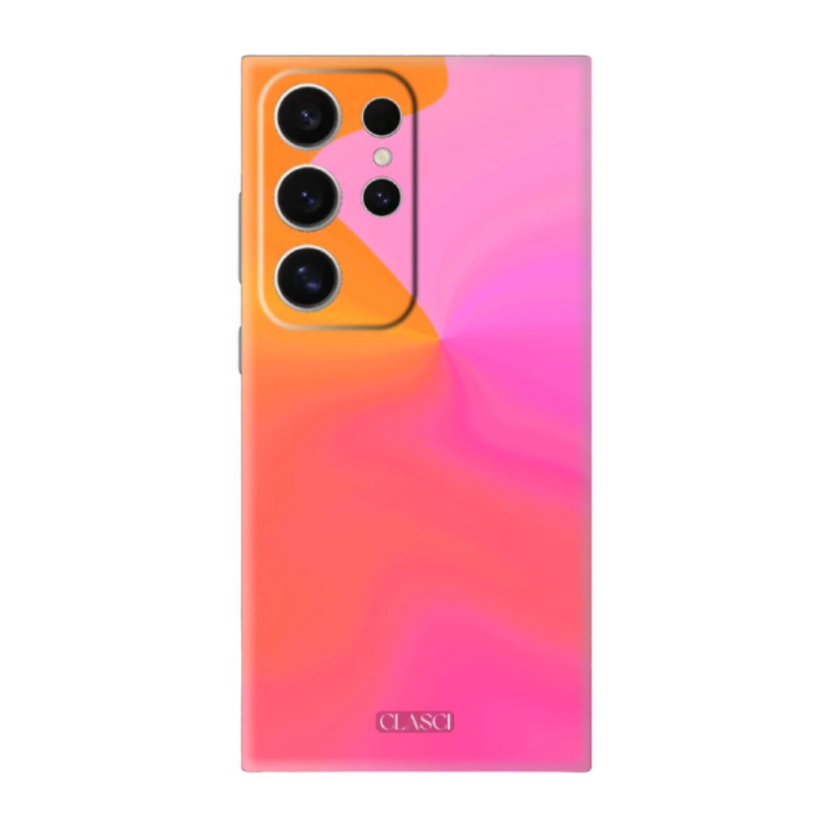 Yellow Pink Gradient Solid Silicone Phone Case