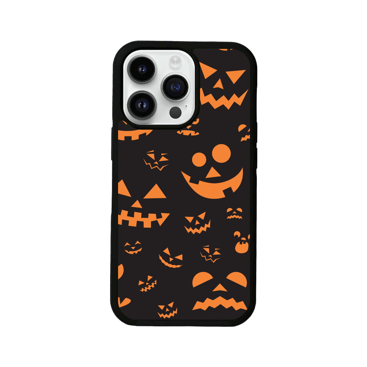 Halloween Pumpkins Seamless Pattern Glass Case