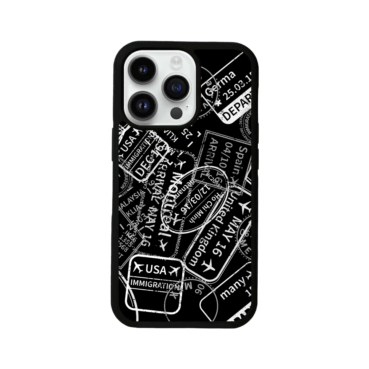 Overlap Passport Visa Stamps Mobile Case