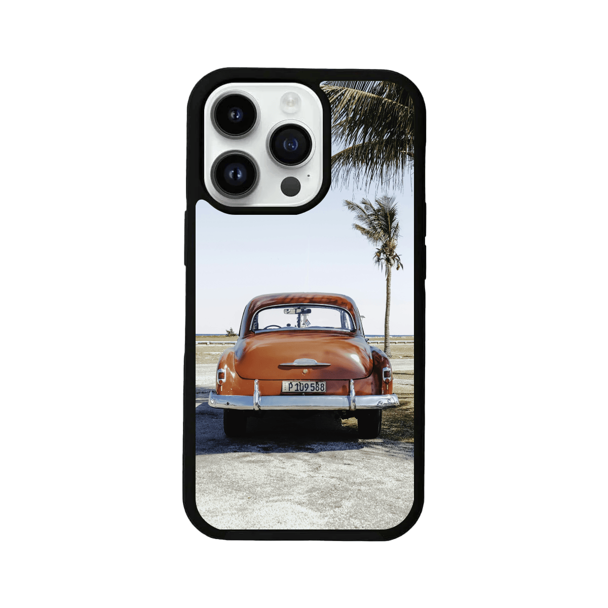Vintage Car Design Glass Case
