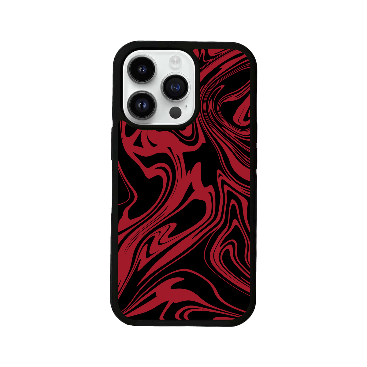 Abstract Liquify Colorful Marble Glass Case