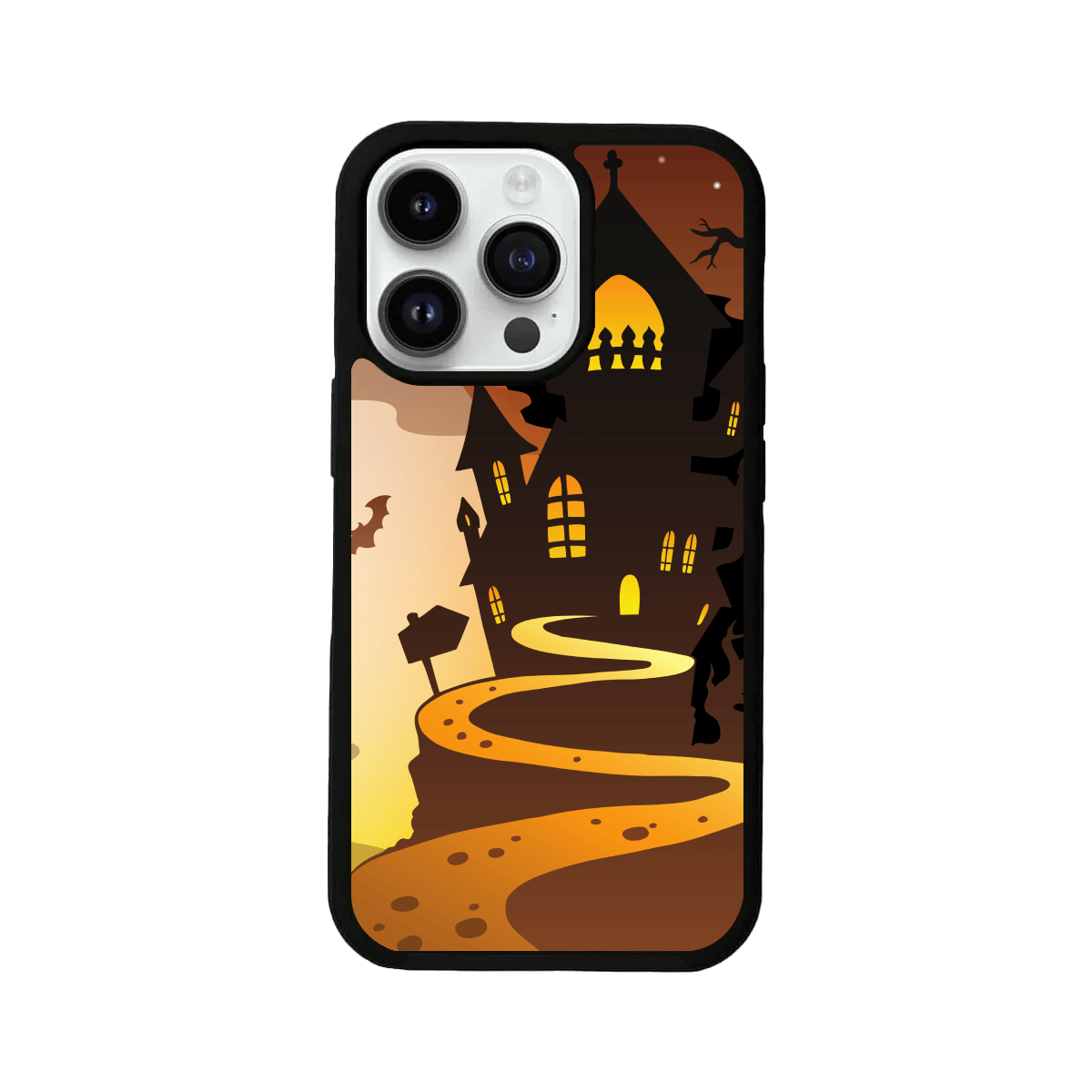 Halloween House Design Glass Case
