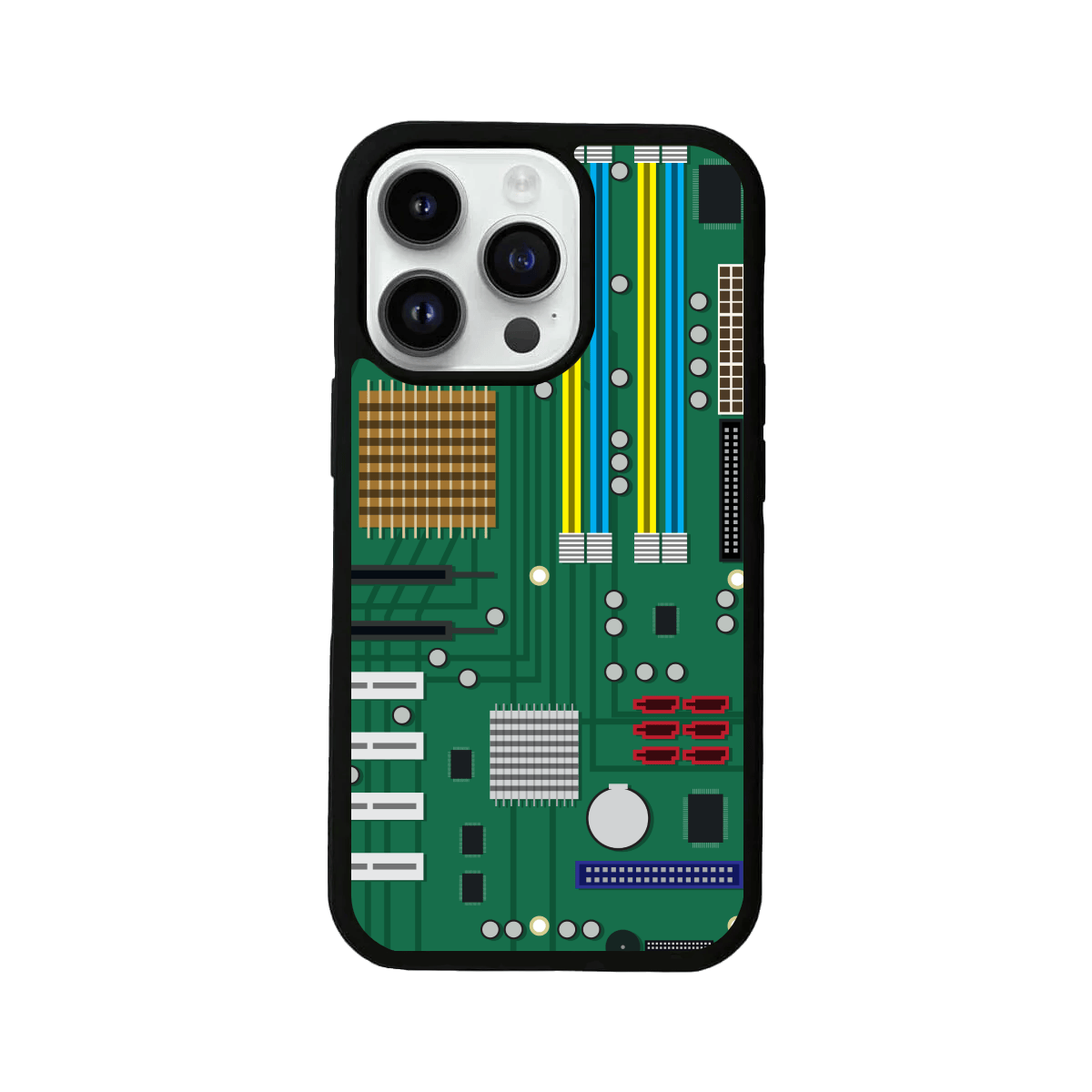 PC Hardware Motherboard Inspired Glass Case