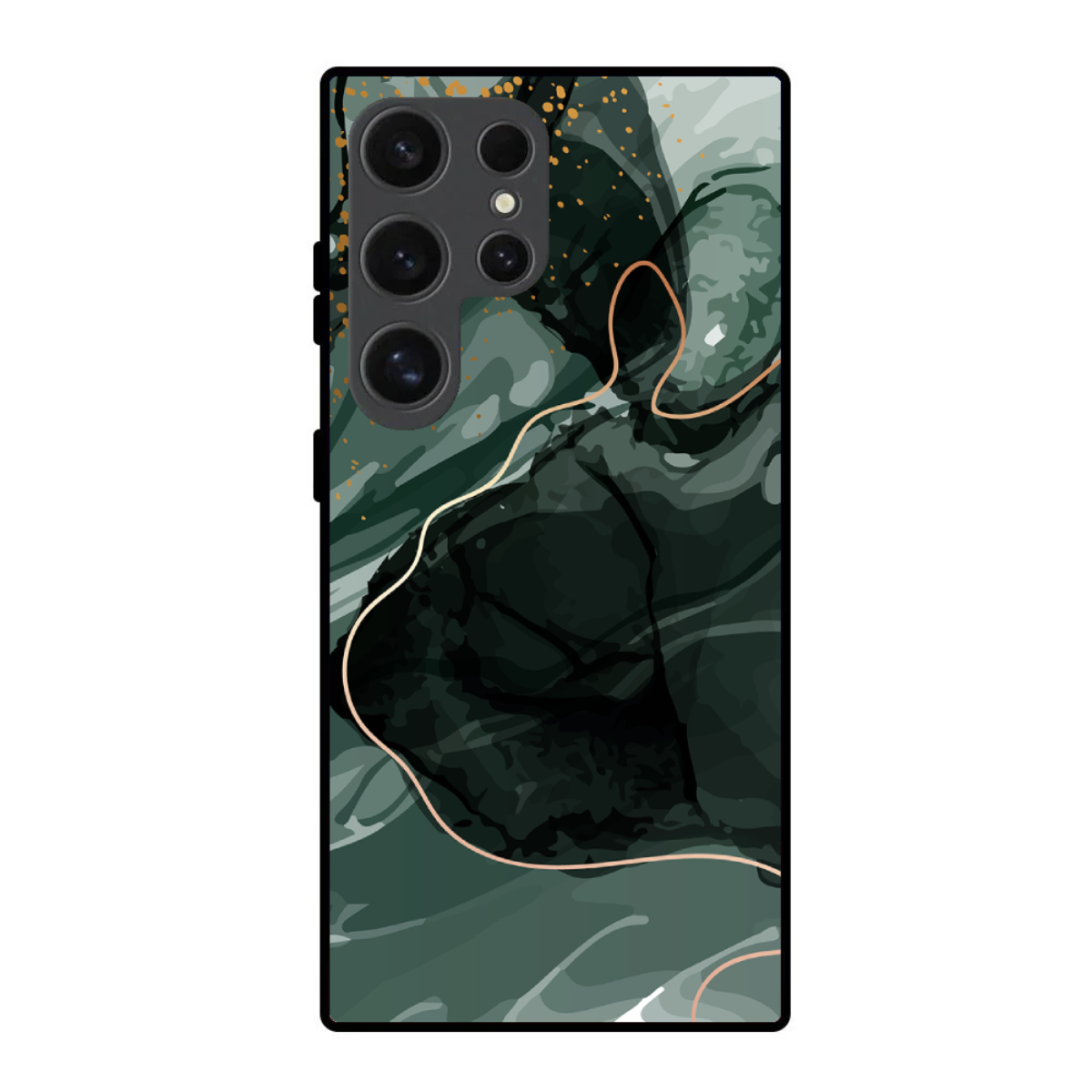 Emerald Green Marble Samsung Phone Cover, Slim and Lightweight