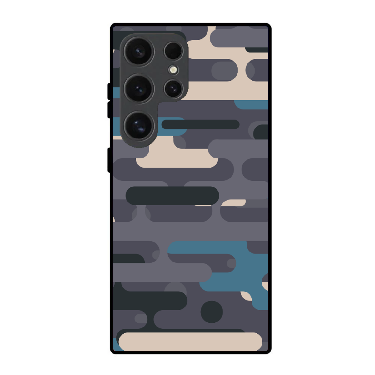 Grey Tech Camouflage Phone Cover, Slim and Lightweight