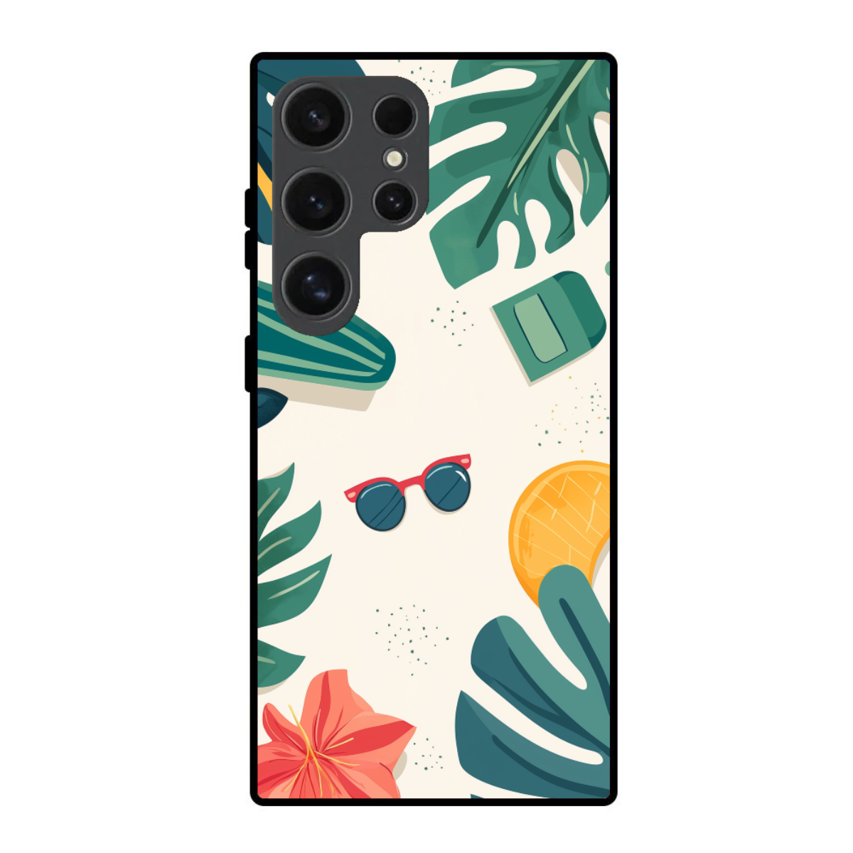 Tropical Leaves Phone Cover, Slim and Lightweight