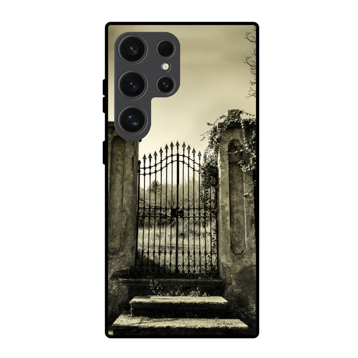 Scary Monotone Phone Cover, Slim and Lightweight