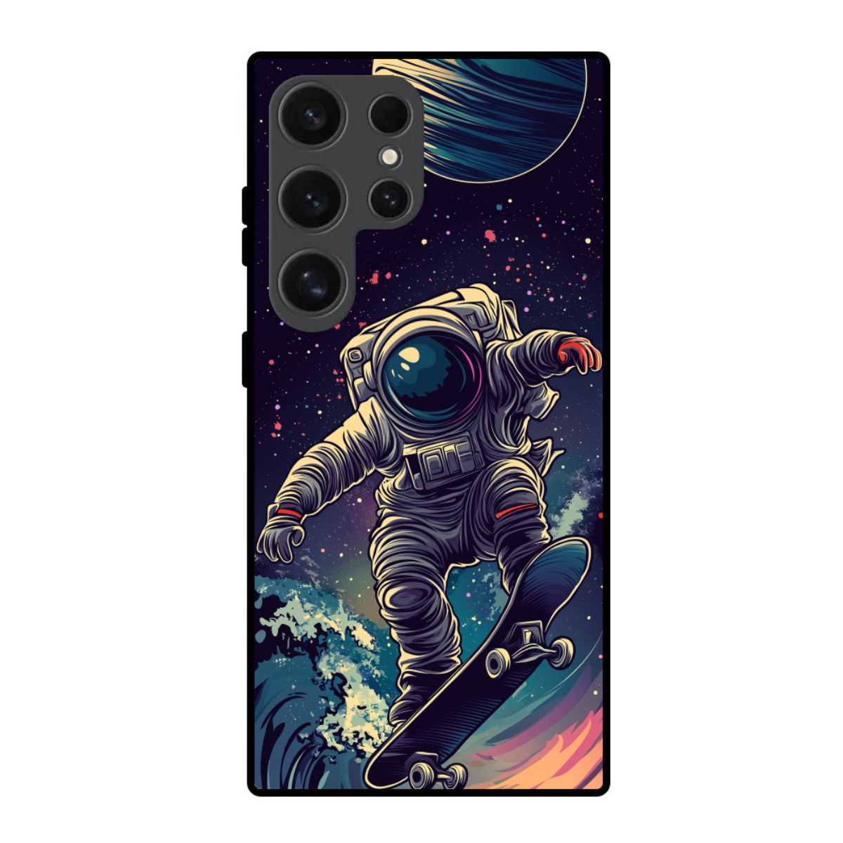 Skating Astronaut Phone Cover, Slim and Lightweight