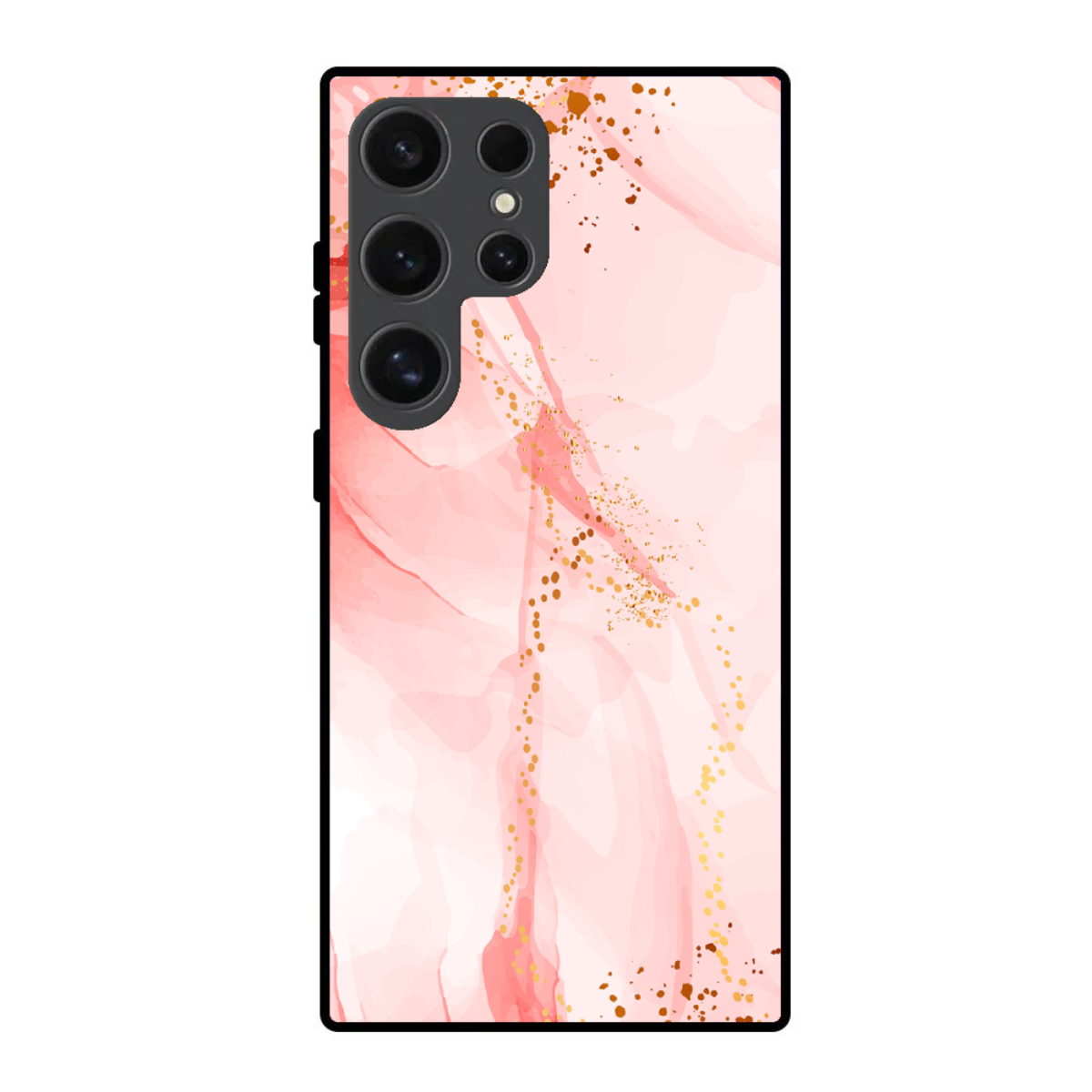 Coral Pink Marble Phone Cover, Slim and Lightweight