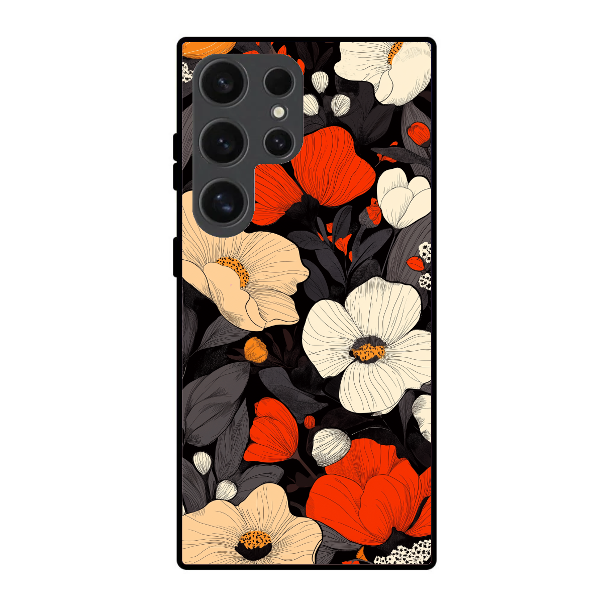 Floral Seamless Phone Cover, Slim and Lightweight