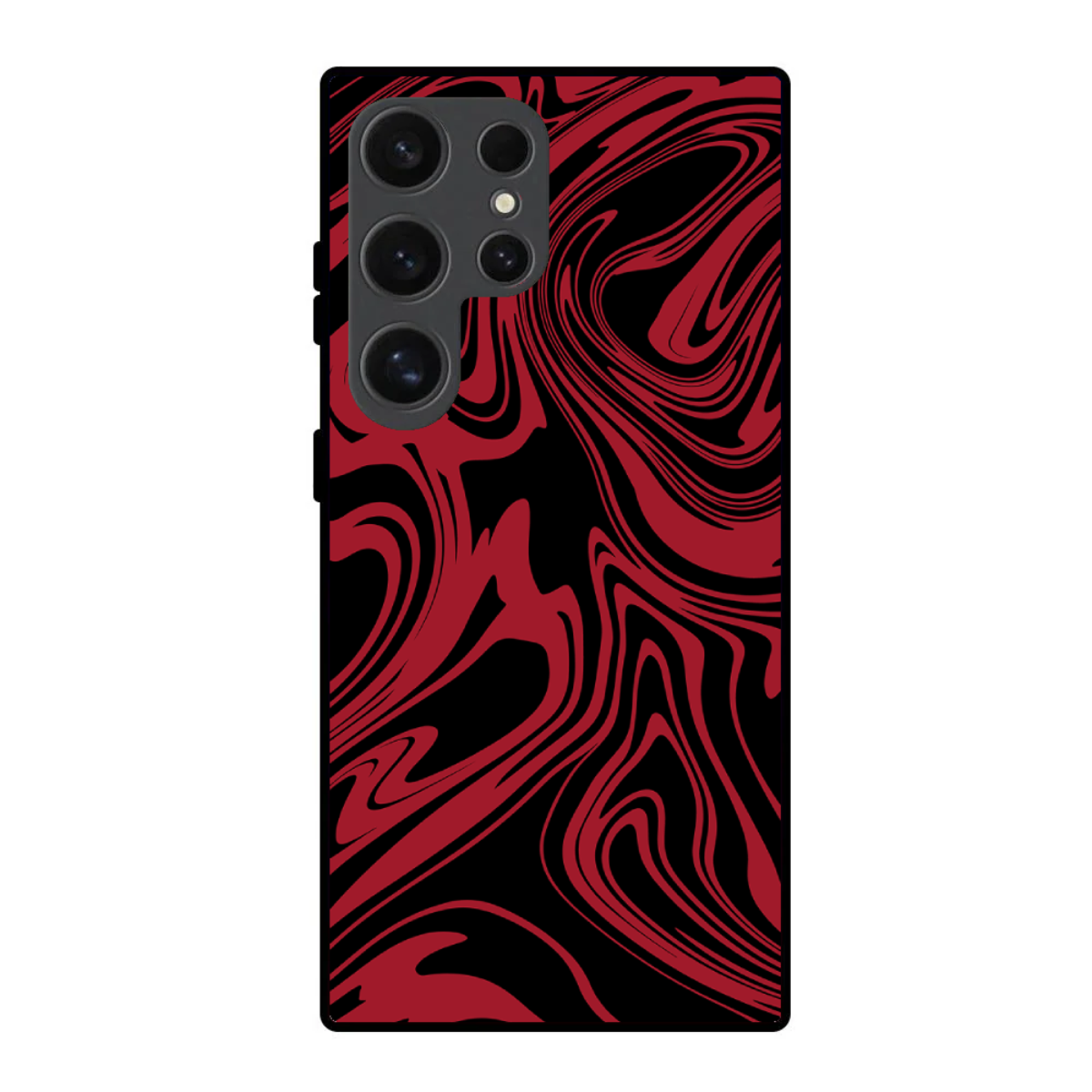 Red Marble Phone Cover, Slim and Lightweight