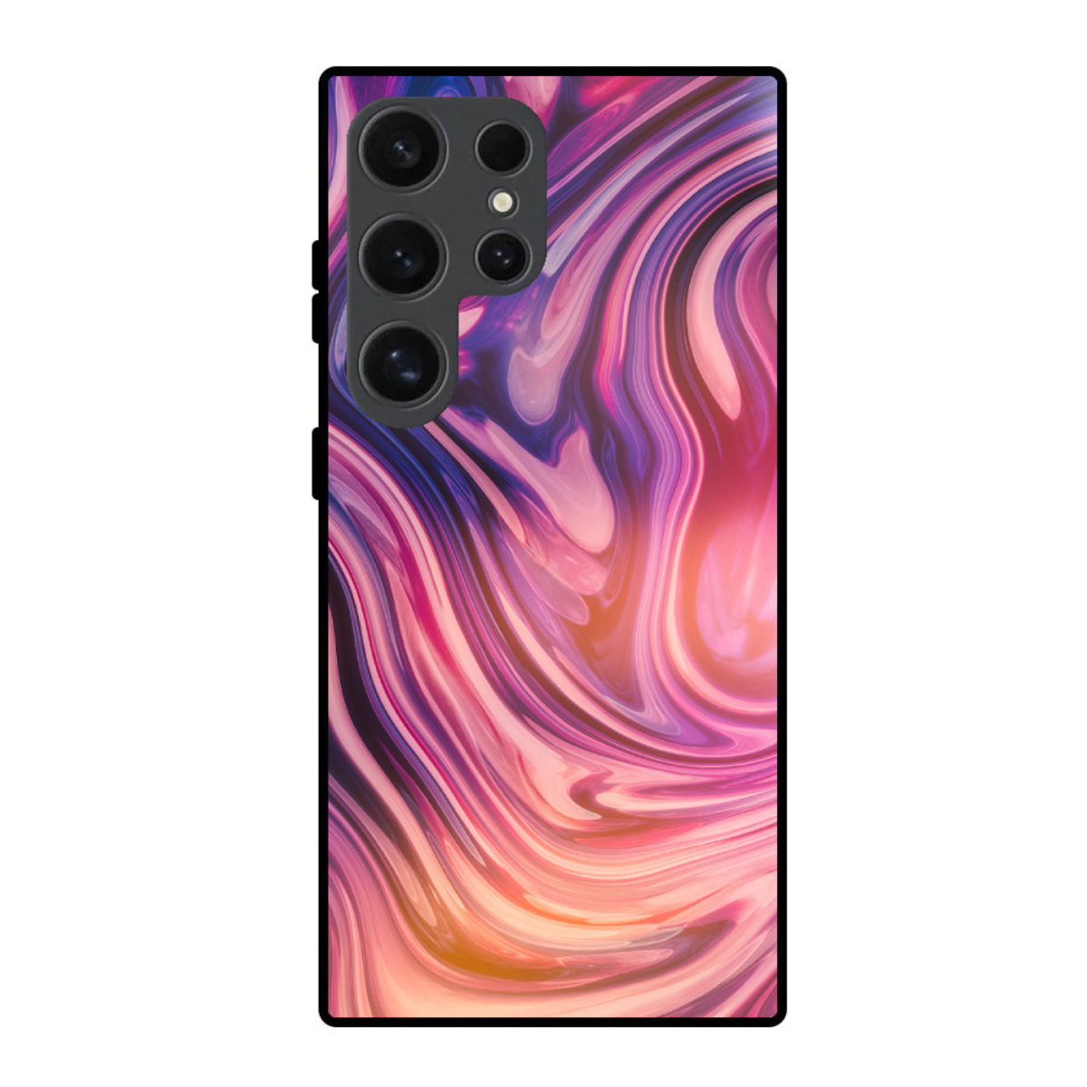 Magenta Marble Phone Cover, Slim and Lightweight