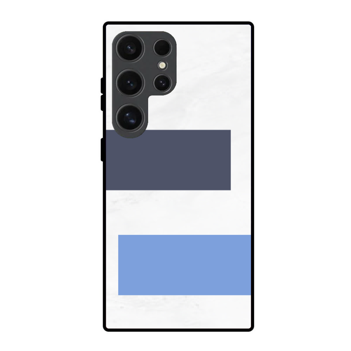 Blue & White Aesthetic Phone Cover, Slim and Lightweight