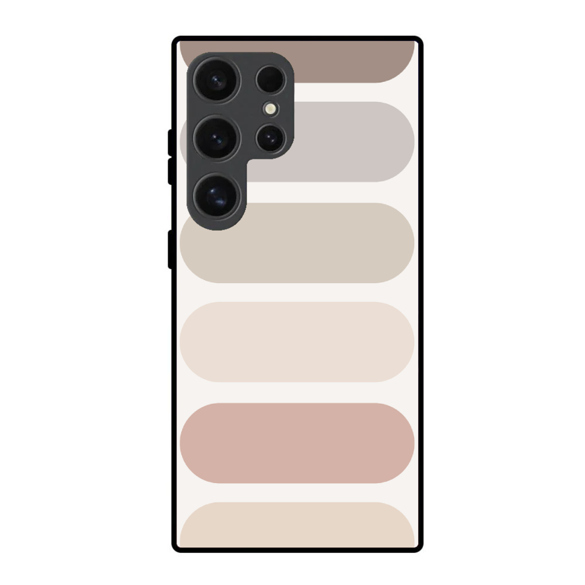 Nude Color Stripes Phone Cover, Slim and Lightweight