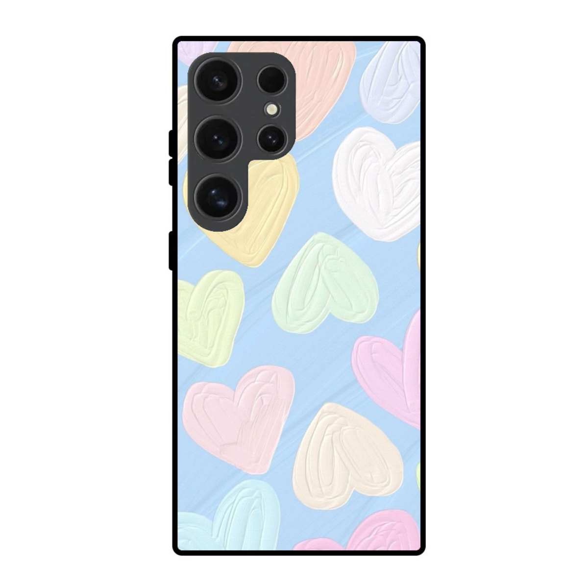 Pastel Heart Phone Cover, Slim and Lightweight