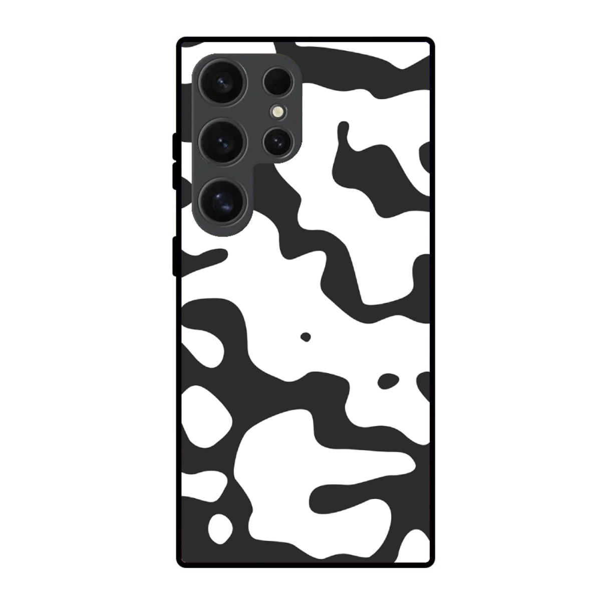 Black & White Camo Phone Cover, Slim and Lightweight