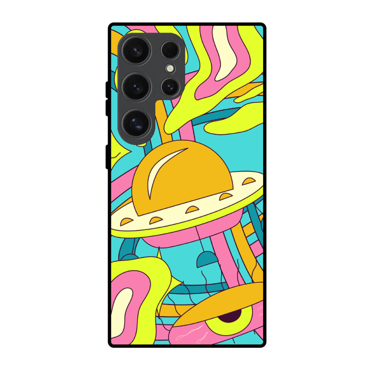 Alien Smiles Phone Cover, Slim and Lightweight