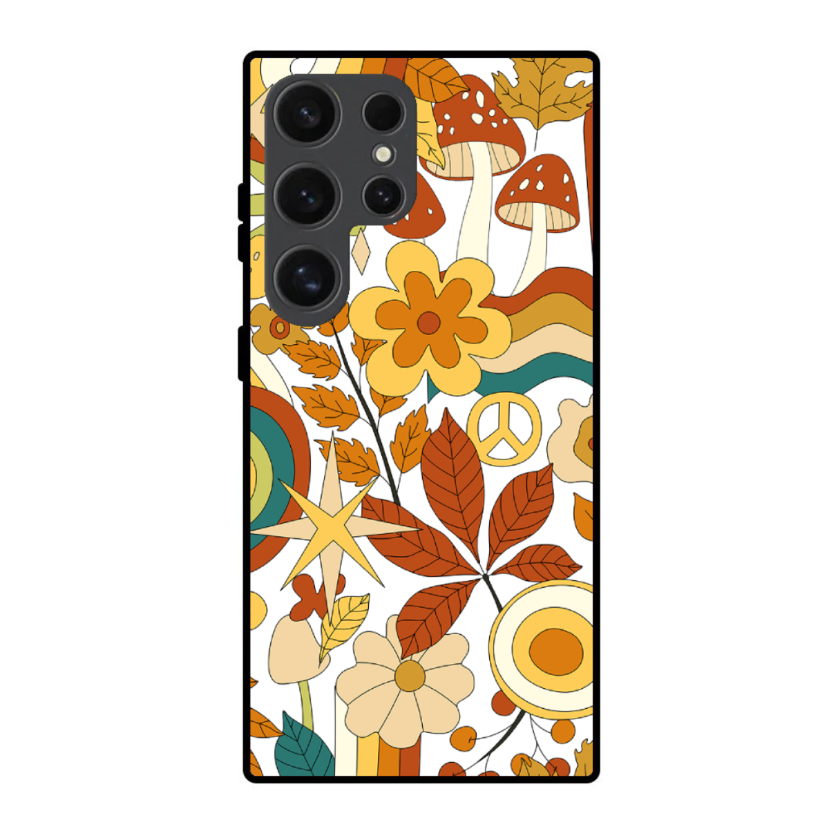 Retro Hippie Phone Cover, Slim and Lightweight