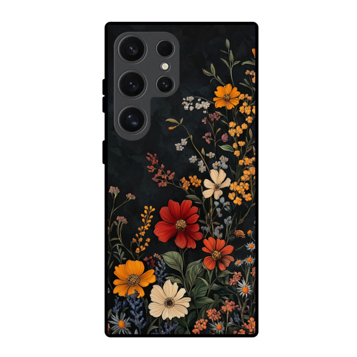 Abstract Floral Pattern Phone Cover, Slim and Lightweight