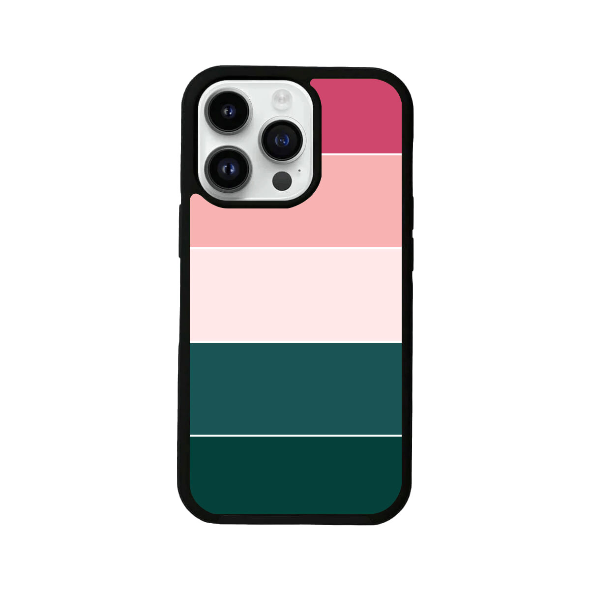 Green and Pink Colour Scheme Mobile Case